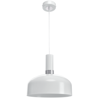 Lampa wisząca MALMO WHITE/CHROME 1xE27