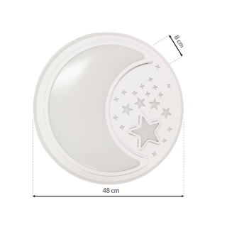 Plafon NOTE WHITE 40W LED Ø480 mm