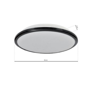 Plafon TERMA BLACK 28W LED Ø360 mm