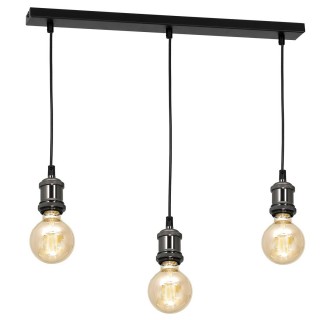 Lampa wisząca EDISON CZARNY 3xE27