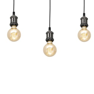 Lampa wisząca EDISON CZARNY 3xE27