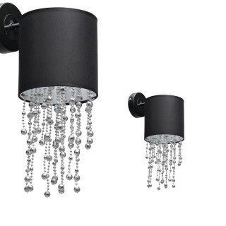 Kinkiet ALMERIA BLACK/CHROME 1xE27