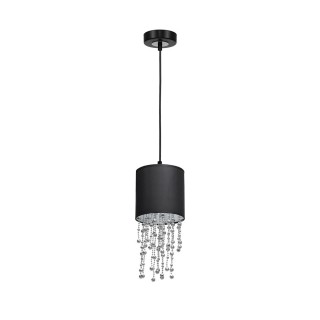 Lampa wisząca ALMERIA BLACK/SILVER 1xE27