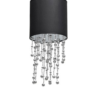 Lampa wisząca ALMERIA BLACK/SILVER 1xE27