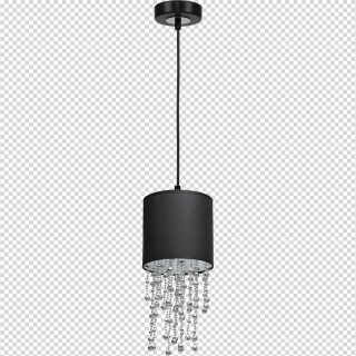 Lampa wisząca ALMERIA BLACK/SILVER 1xE27