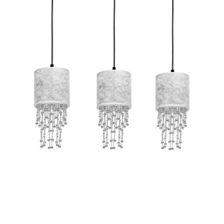 Lampa wisząca ALMERIA SILVER/BLACK 3xE27