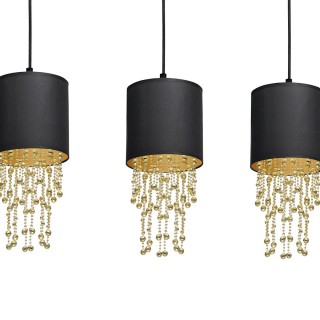 Lampa wisząca ALMERIA BLACK/GOLD 3xE27