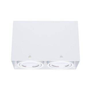 LAMPA SUFITOWA BLOCCO BIAŁA 2x7W GU10 LED