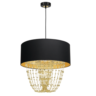 Lampa wisząca ALMERIA BLACK/GOLD 1xE27