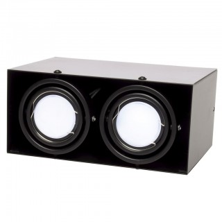 LAMPA SUFITOWA BLOCCO CZARNA 2x7W GU10 LED