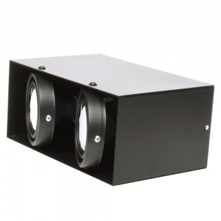 LAMPA SUFITOWA BLOCCO CZARNA 2x7W GU10 LED