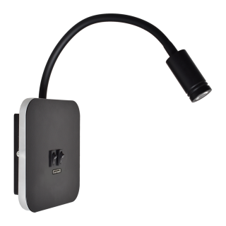 Kinkiet BASE 8W+2W BLACK