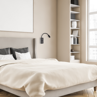 Kinkiet BASE 8W+2W BLACK