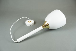 Lampa wisząca CLARK WHITE/GOLD 1xE27