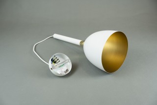 Lampa wisząca CLARK WHITE/GOLD 1xE27
