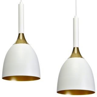 Lampa wisząca CLARK WHITE/GOLD 3xE27