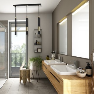 Lampa wisząca DALLAS GOLD 3xGU10 Listwa