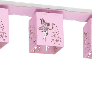 Lampa sufitowa FAIRY PINK 3xE27 60W