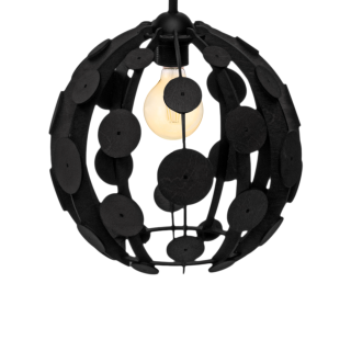 Lampa wisząca GAIA BLACK / WOOD 1xE27 60W