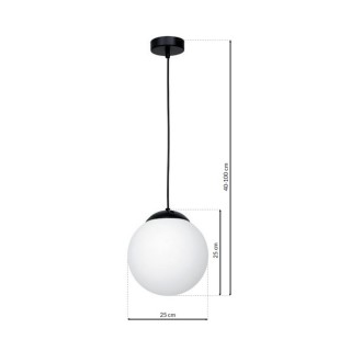 Lampa wisząca LIMA BLACK 1xE14