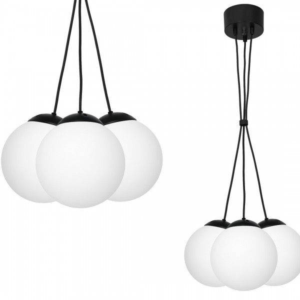 Lampa wisząca LIMA BLACK 3xE14