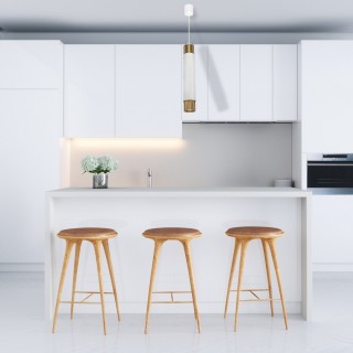 Lampa wisząca MARBLE WHITE/GOLD 1xGU10