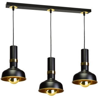 Lampa wisząca MARGO BLACK/GOLD 3xE27