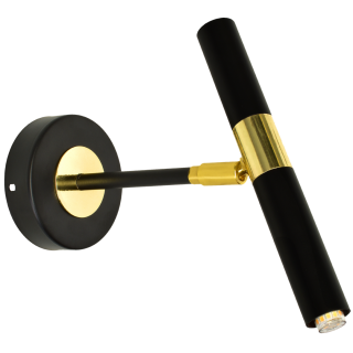 Kinkiet MONZA BLACK / GOLD 1xG9 8W