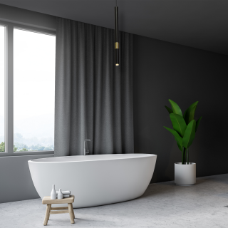 Lampa wisząca MONZA BLACK / GOLD 1xG9 8W