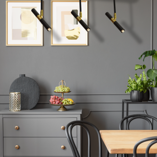 Lampa wiszaca MONZA BLACK / GOLD 3xG9 8W