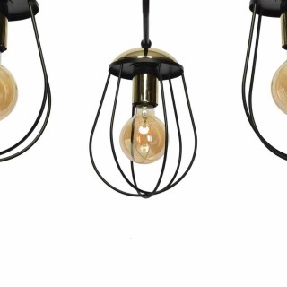 Lampa sufitowa OLIMP BLACK / GOLD 3xE27 60W