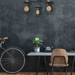 Lampa sufitowa OLIMP BLACK / GOLD 3xE27 60W