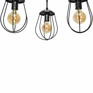 Lampa sufitowa OLIMP BLACK / CHROME 3xE27 60W