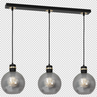 Lampa wisząca OMEGA BLACK / GOLD 3xE27
