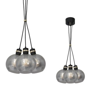 Lampa wisząca OMEGA BLACK / GOLD 3xE27