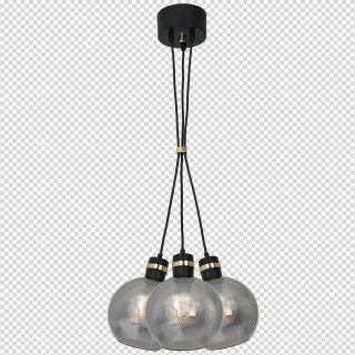 Lampa wisząca OMEGA BLACK / GOLD 3xE27