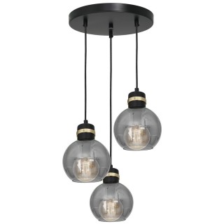 Lampa wisząca OMEGA BLACK / GOLD 3xE27