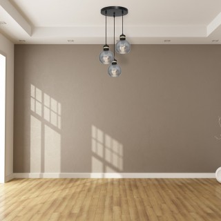 Lampa wisząca OMEGA BLACK / GOLD 3xE27