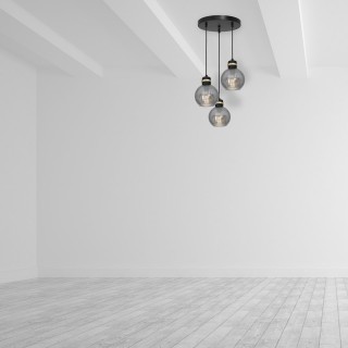 Lampa wisząca OMEGA BLACK / GOLD 3xE27