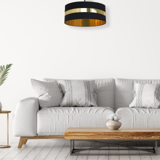 Lampa sufitowa PALMIRA BLACK / GOLD 1xE27 60W