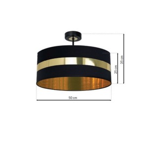 Lampa sufitowa PALMIRA BLACK / GOLD 1xE27 60W