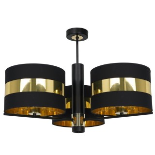 Lampa sufitowa PALMIRA BLACK / GOLD 3xE27 60W