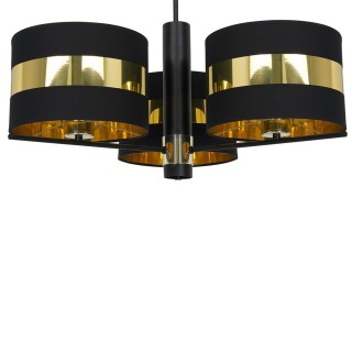 Lampa sufitowa PALMIRA BLACK / GOLD 3xE27 60W