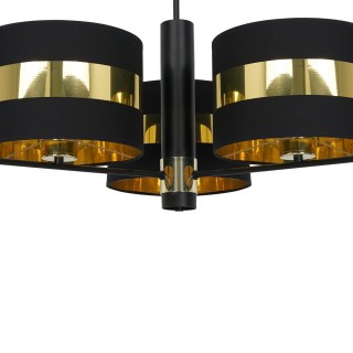 Lampa sufitowa PALMIRA BLACK / GOLD 3xE27 60W