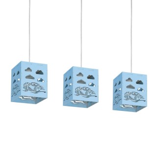 Lampa wisząca RALLY BLUE 3xE27 60W