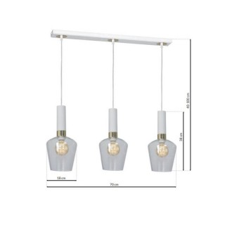 Lampa wisząca ROMA WHITE 3xE27