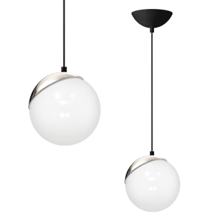 Lampa wisząca SFERA BLACK/CHROME 1xE27 60W