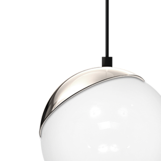 Lampa wisząca SFERA BLACK/CHROME 1xE27 60W