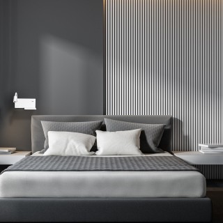 Lampa nocna z półką SHELF WHITE LED 4W+5W+2W