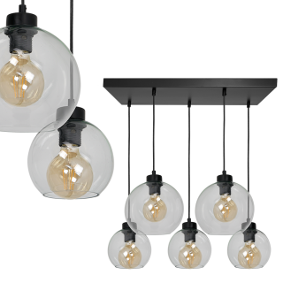 Lampa wisząca SOFIA CLEAR 5xE27
